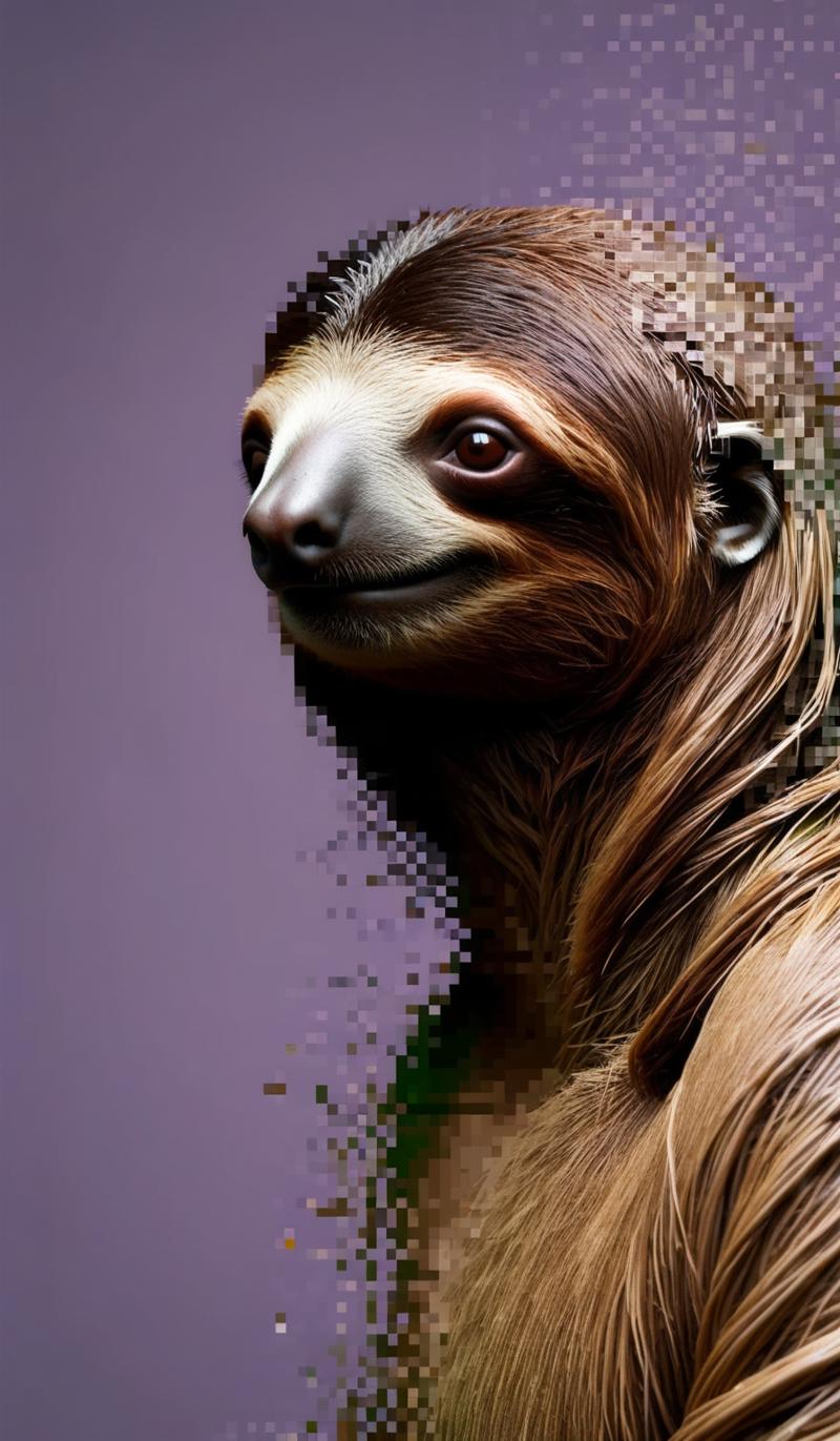 00019-_lora_aether_pixel_test1_231031_SDXL_LoRA_1e-6_128_dim_73_epochs_epoch_70_1_ a sloth dissolving into pixels.png